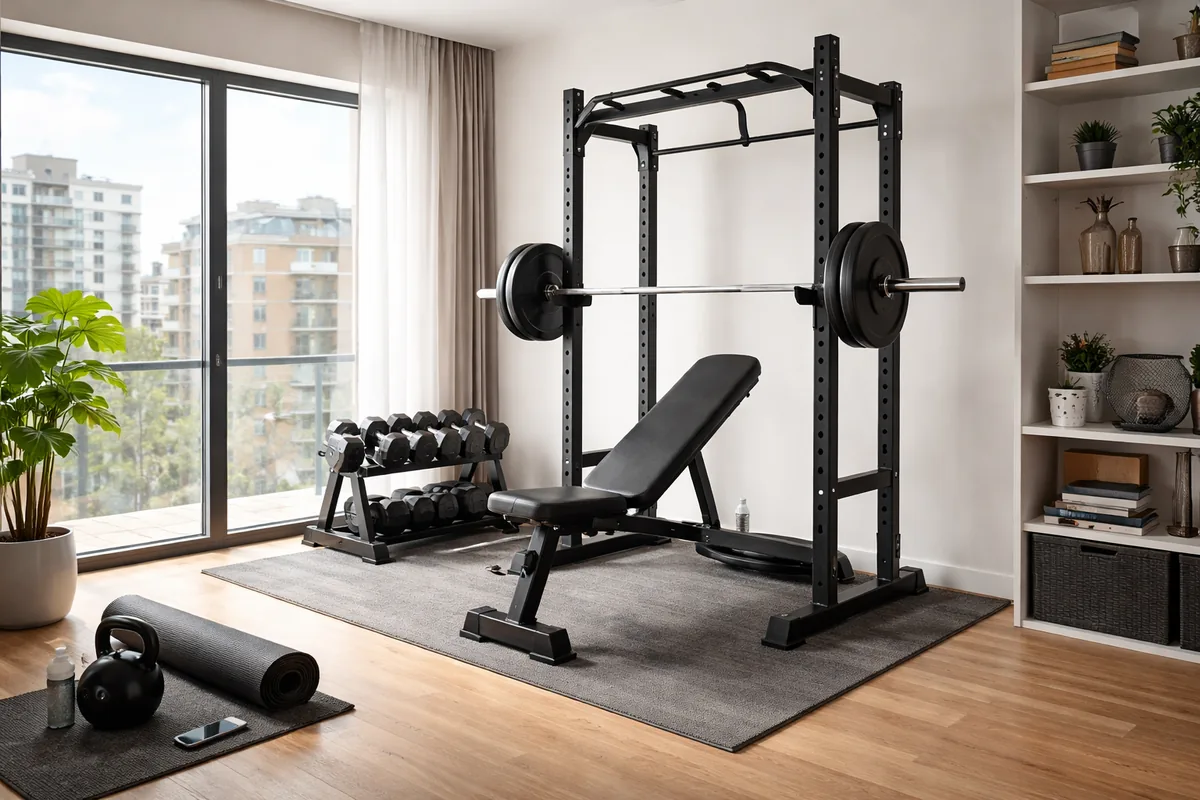 Quel équipement de musculation est idéal pour un home gym dans un appartement ?