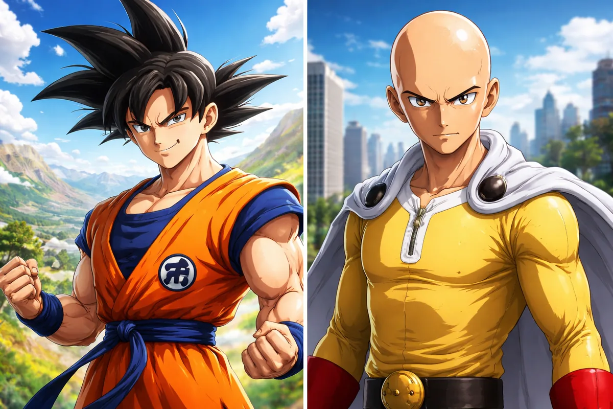 Comment Goku et Saitama se différencient dans leurs univers respectifs d'anime et manga
