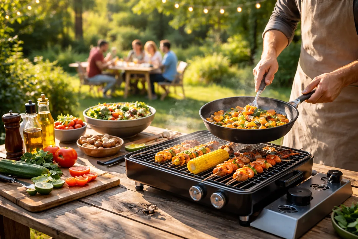 Les bienfaits de la cuisine en plein air
